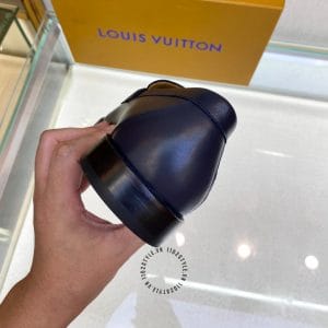 Giày Louis Vuitton loafer nam màu xanh logo LV cao cấp - Hình ảnh 9