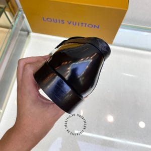 Giày Louis Vuitton nam loafer màu đen họa tiết Monogram - Hình ảnh 9