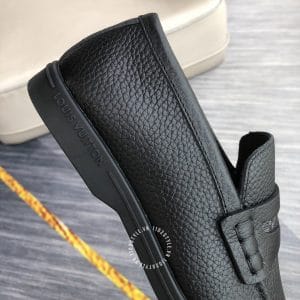 Giày lười Louis Vuitton nam da sần màu đen siêu cấp giá tốt - Ảnh 7