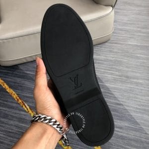 Giày lười Louis Vuitton nam da sần màu đen siêu cấp giá tốt - Ảnh 9