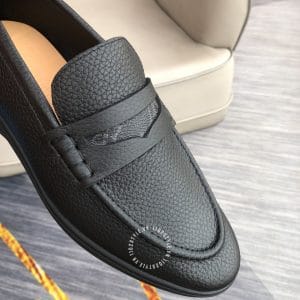 Giày lười Louis Vuitton nam da sần màu đen siêu cấp giá tốt - Ảnh 6