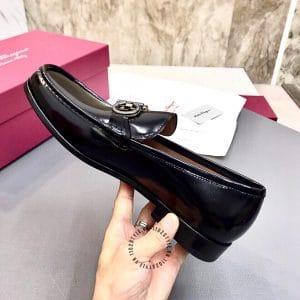 Giày Salvatore Ferragamo dáng Loafer logo bạc hàng hiệu - Ảnh 7