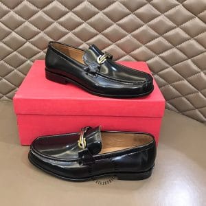 Giày Lười Nam Salvatore Ferragamo da bóng màu đen cao cấp - Ảnh 4