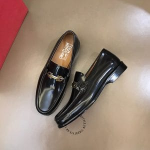 Giày Lười Nam Salvatore Ferragamo da bóng màu đen cao cấp - Ảnh 2