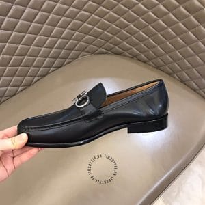 Giày lười nam Sanvatore Ferragamo màu đen hàng hiệu giá tốt - Ảnh 7