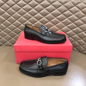 Giày lười nam Sanvatore Ferragamo màu đen hàng hiệu giá tốt - Ảnh 4