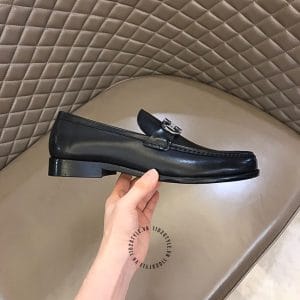 Giày lười nam Sanvatore Ferragamo màu đen hàng hiệu giá tốt - Ảnh 6