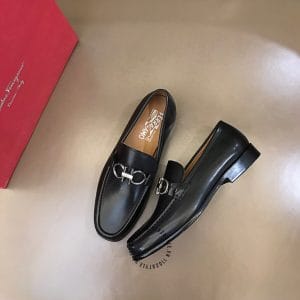 Giày lười nam Sanvatore Ferragamo màu đen hàng hiệu giá tốt - Ảnh 2