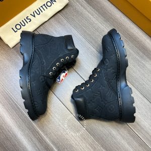 Giày Louis Vuitton cổ cao boot nam đen phiên bản cao cấp - Hình ảnh 3