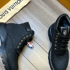 Giày Louis Vuitton cổ cao boot nam đen phiên bản cao cấp - Hình ảnh 5