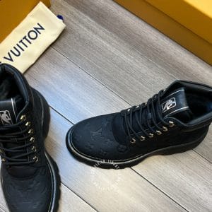 Giày Louis Vuitton cổ cao boot nam đen phiên bản cao cấp - Hình ảnh 4