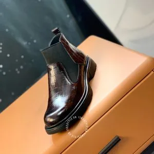 Giày Louis Vuitton cổ cao bo chun phong cách Hàn Quốc - Hình ảnh 4
