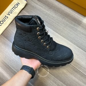 Giày Louis Vuitton cổ cao boot nam đen phiên bản cao cấp - Hình ảnh 6