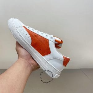 Giày Louis Vuitton sneaker thể thao trắng họa tiết cam - Ảnh 6