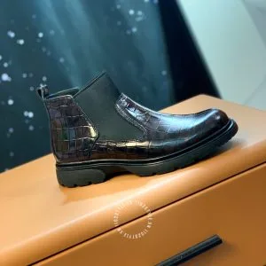 Giày Louis Vuitton cổ cao bo chun phong cách Hàn Quốc - Hình ảnh 2