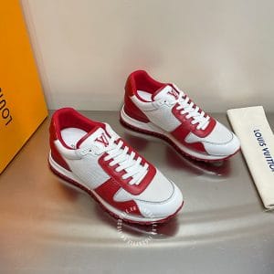 Giày thể thao LV Sneakers vip trắng phối đỏ nổi bật - Ảnh 4