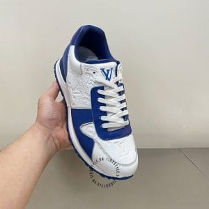 Giày thể thao LV Sneakers vip trắng phối xanh hot hit - Ảnh 5