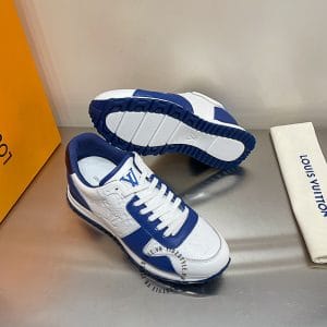 Giày thể thao LV Sneakers vip trắng phối xanh hot hit - Ảnh 4