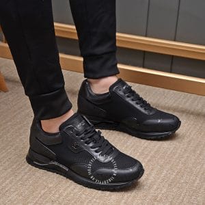 Giày thể thao LV Sneakers nam chất liệu vải phối da cá tính - Ảnh 8