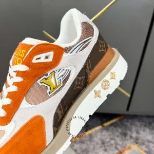 Giày Sneaker Louis Vuitton phối màu cam be tăng chiều cao - Hình ảnh 7