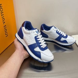 Giày thể thao LV Sneakers vip trắng phối xanh hot hit - Ảnh 3
