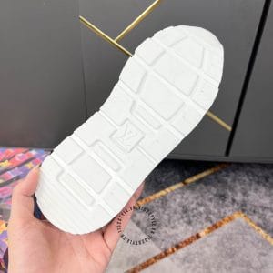 Giày Sneaker Louis Vuitton phối màu cam be tăng chiều cao - Ảnh 9