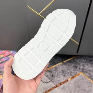 Giày Sneaker Louis Vuitton phối màu cam be tăng chiều cao - Hình ảnh 9