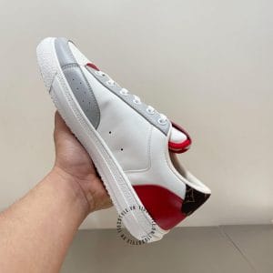 Giày Louis Vuitton sneaker thể thao trắng phối màu đỏ họa tiết ghi - Ảnh 7