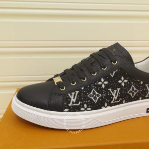 Giày LV Sneakers thể thao nam màu đen hàng hiệu giá tốt - Ảnh 5