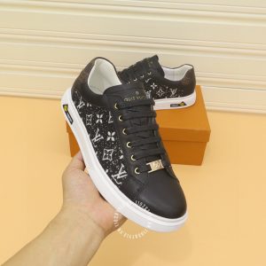 Giày LV Sneakers thể thao nam màu đen hàng hiệu giá tốt - Ảnh 3