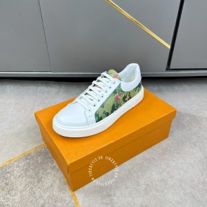 Giày LV Sneakers thể thao bản đẹp phối màu trắng xanh lá cao cấp - Ảnh 5