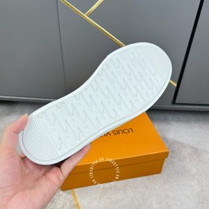 Giày LV Sneakers thể thao bản đẹp phối màu trắng xanh lá cao cấp - Ảnh 8