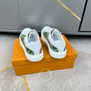Giày LV Sneakers thể thao bản đẹp phối màu trắng xanh lá cao cấp - Ảnh 9