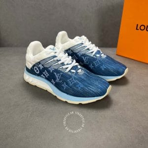 Giày Louis Vuitton Sneaker Run Away xanh phối trắng replica 1:1 - Ảnh 2