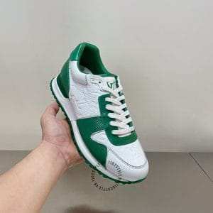 Giày thể thao LV Sneakers vip trắng phối xanh lá cao cấp - Ảnh 5