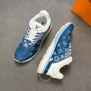 Giày Louis Vuitton Sneaker Run Away xanh phối trắng replica 1:1 - Ảnh 5