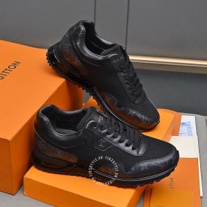 Giày thể thao Louis Vuitton đen họa tiết monogram cao cấp - Ảnh 2