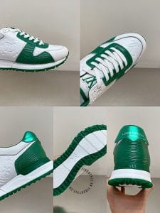 Giày thể thao LV Sneakers vip trắng phối xanh lá cao cấp - Ảnh 7