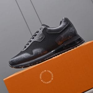 Giày thể thao Louis Vuitton đen họa tiết monogram cao cấp - Ảnh 7