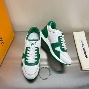 Giày thể thao LV Sneakers vip trắng phối xanh lá cao cấp - Ảnh 3