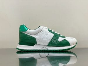 Giày thể thao LV Sneakers vip trắng phối xanh lá cao cấp - Ảnh 9