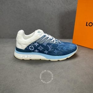 Giày Louis Vuitton Sneaker Run Away xanh phối trắng replica 1:1 - Ảnh 8