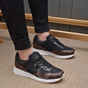 Giày thể thao LV Sneakers màu đen họa tiết nâu cực hot - Ảnh 9