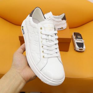 Giày LV Sneakers nam thể thao màu trắng họa tiết Monogram giá tốt - Ảnh 3