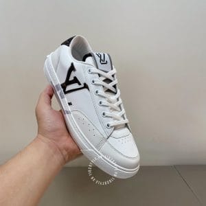 Giày thể thao LV Sneakers màu trắng logo đen - Ảnh 5