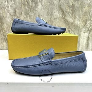 Giày moca Louis Vuitton nam màu xanh sang trọng, đẳng cấp - Ảnh 5