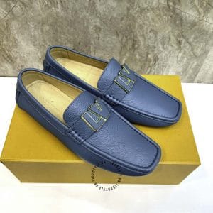Giày moca Louis Vuitton nam màu xanh sang trọng, đẳng cấp - Ảnh 4