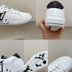 Giày thể thao LV Sneakers màu trắng logo đen - Ảnh 7