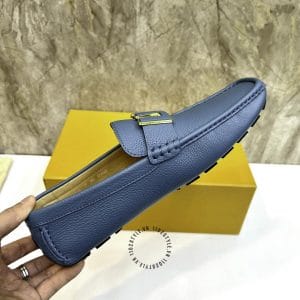 Giày moca Louis Vuitton nam màu xanh sang trọng, đẳng cấp - Ảnh 8