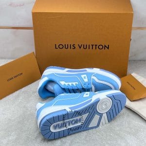 Giày LV Sneakers kiếu dáng thể thao màu xanh trẻ trung - Ảnh 6
